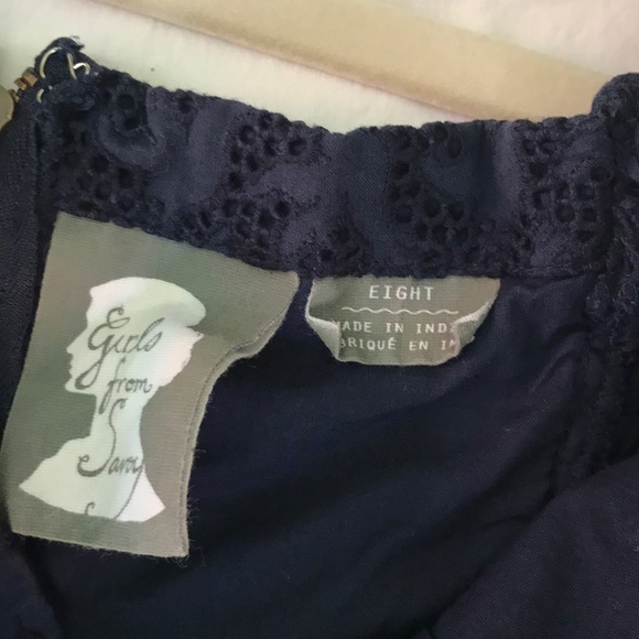 Anthropologie Navy Halter Dress - Picture 6 of 8